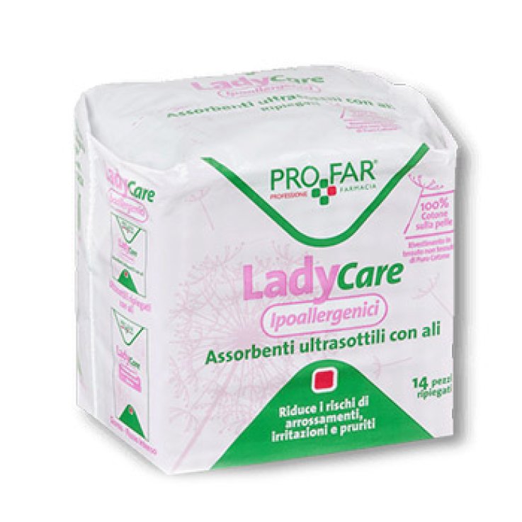 LADYCARE ASSORBENTI IPOALLERGENICI ULTRASOTTILI ALI 14 PEZZIPROFAR LADYCARE ASSORBENTI IPOALLERGENICI ULTRASOTTILI ALI 14 PEZZIPROFAR