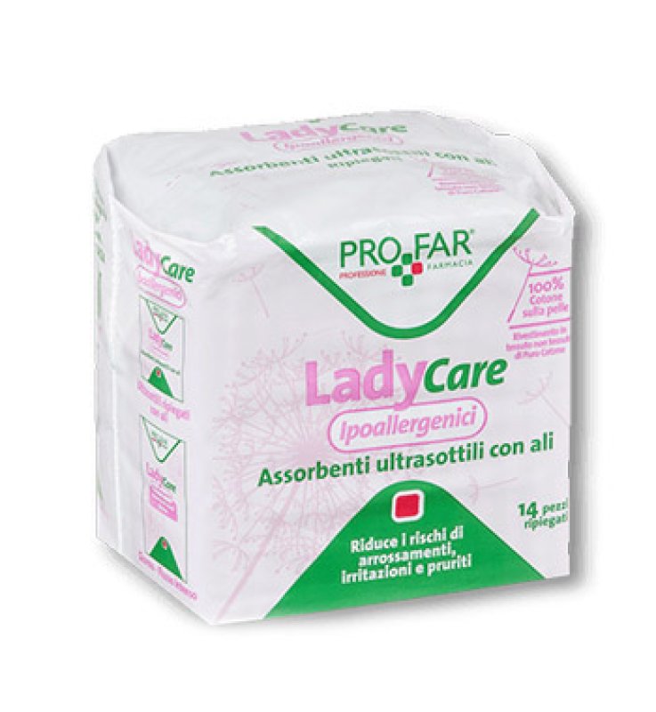 LADYCARE ASSORBENTI IPOALLERGENICI ULTRASOTTILI ALI 14 PEZZIPROFAR