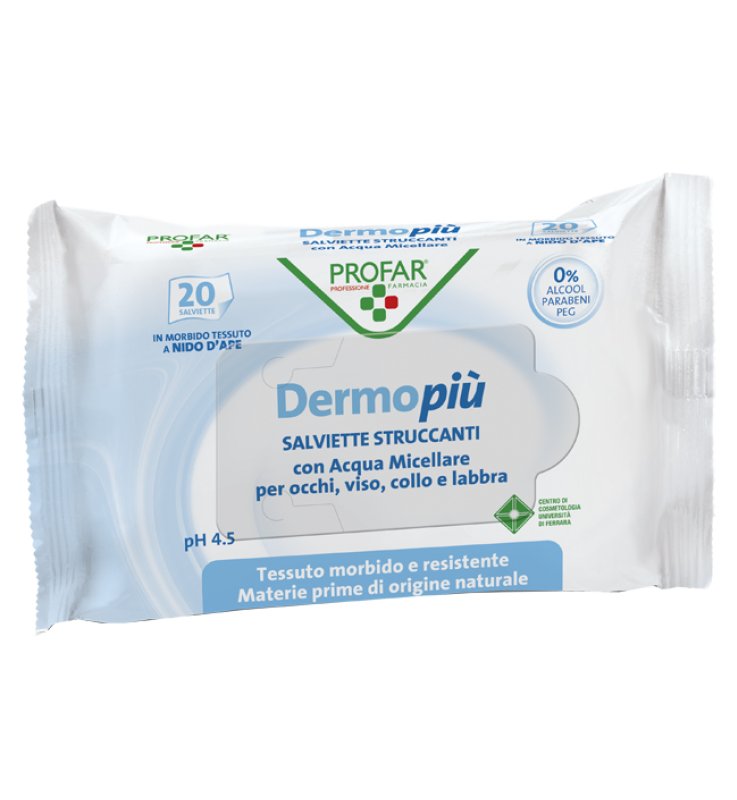 DERMO PIU' SALVIETTINE STRUCCANTI 20 PEZZI PROFAR