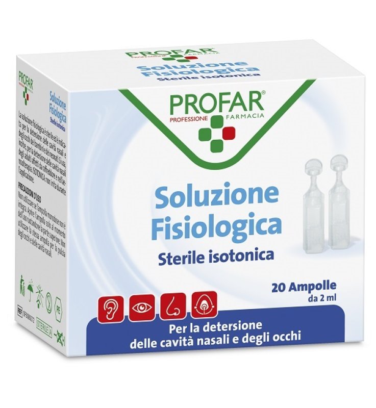 PROFAR SOLUZIONE FISIOLOGICA STERILE ISOTONICA 2 ML 20 AMPOLLE