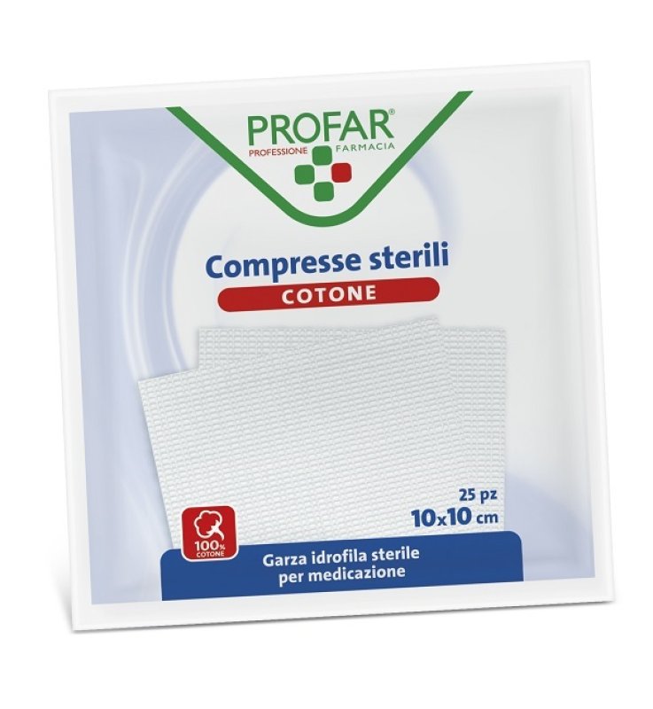 COMPRESSE IN COTONE 100 PEZZI 10 X 10 CM PROFAR COMPRESSE IN COTONE 100 PEZZI 10 X 10 CM PROFAR