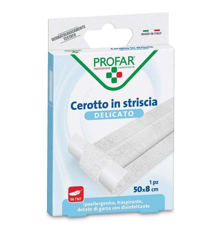 CEROTTO TESSUTO NON TESSUTO DELICATO 1 STRISCIA 50X8 CM PROFAR