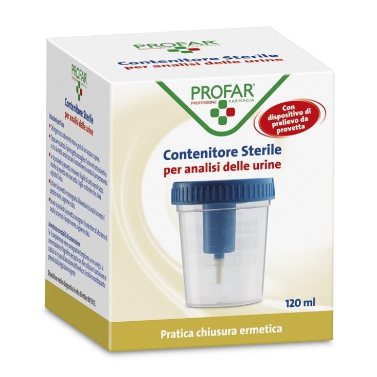 CONTENITORE URINE PROFAR CON TAPPO DI SICUREZZA 120ML CONTENITORE URINE PROFAR CON TAPPO DI SICUREZZA 120ML