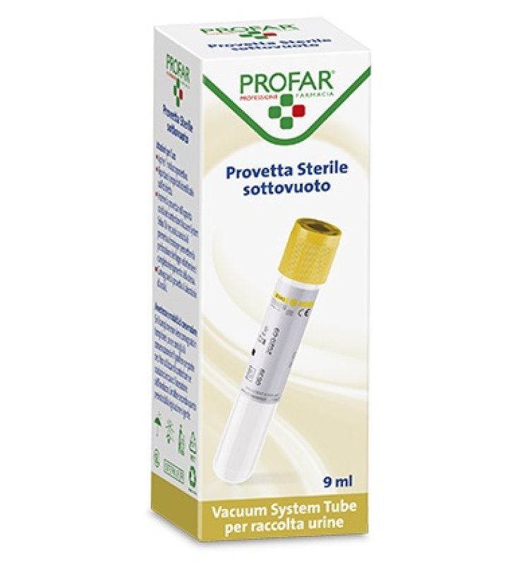 PROVETTA STERILE PER RACCOLTA URINE ASPIRAZIONE SOTTOVUOTO 10 ML PROFAR