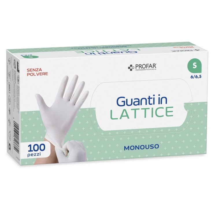 PROFAR GUANTO IN LATTICE SENZA POLVERE S 100 PEZZI PROFAR GUANTO IN LATTICE SENZA POLVERE S 100 PEZZI