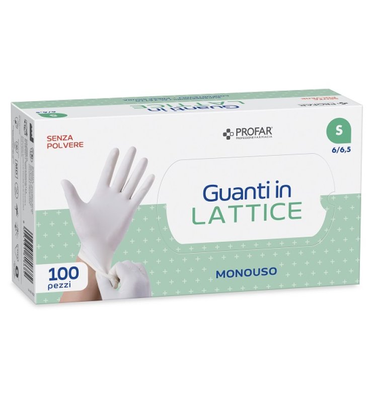 PROFAR GUANTO IN LATTICE SENZA POLVERE S 100 PEZZI