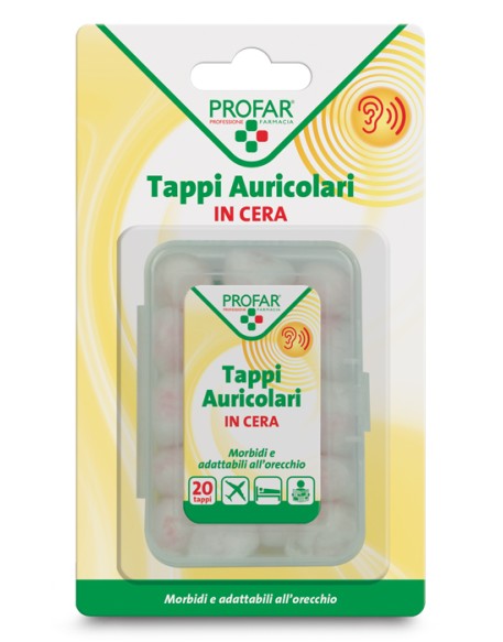 TAPPI AURICOLARI IN CERA 20 PEZZI PROFAR