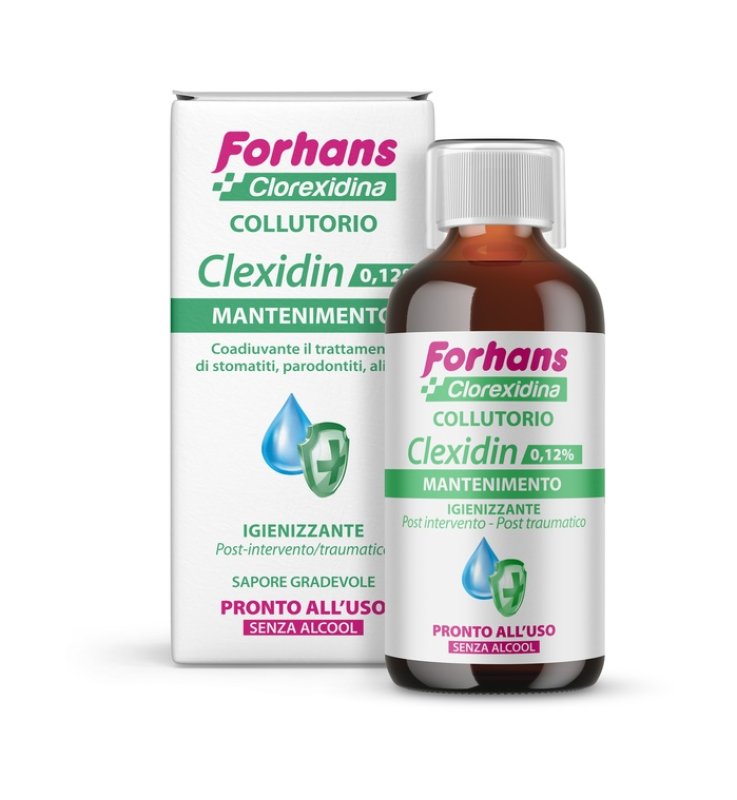 FORHANS COLLUTORIO CON CLOREXIDINA 0,12 CLEXIDIN SENZA ALCOOL 200 ML