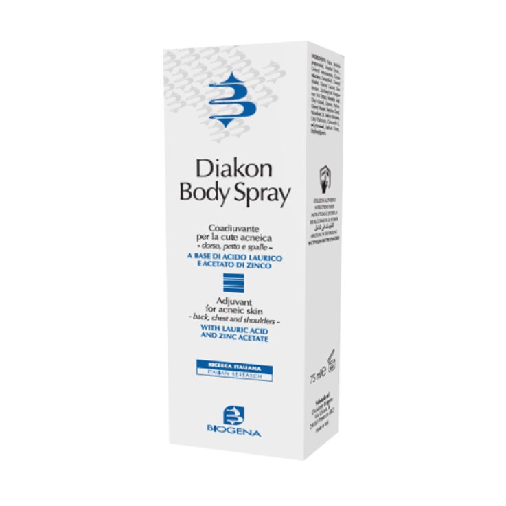 DIAKON BODY SPRAY COADIUVANTE CUTE ACNEICA DORSO PETTO E SPALLE 75 ML DIAKON BODY SPRAY COADIUVANTE CUTE ACNEICA DORSO PETTO E SPALLE 75 ML