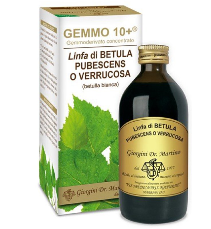 GEMMO 10+ BETULLA B LINFA 200 ML LIQUIDO ANALCOLICO GEMMO 10+ BETULLA B LINFA 200 ML LIQUIDO ANALCOLICO
