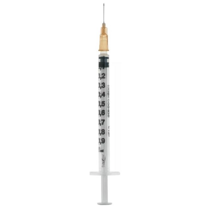 SIRINGA PER INSULINA EXTRAFINE TUB 1ML 100 UI AGO REMOVIBILE26 GAUGE 0,45X12 MM 1 PEZZO SIRINGA PER INSULINA EXTRAFINE TUB 1ML 100 UI AGO REMOVIBILE26 GAUGE 0,45X12 MM 1 PEZZO