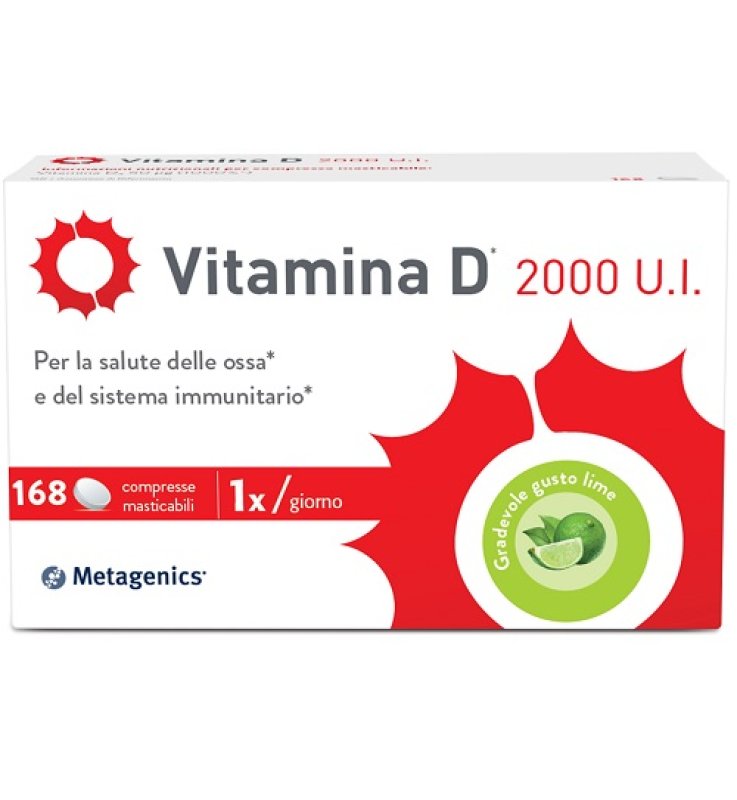 Vitamina D 2000 UI | Compresse Masticabili Lime 168 Compresse