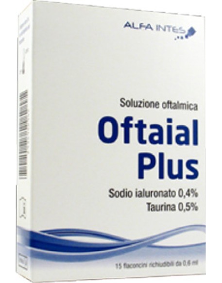 SOLUZIONE OFTALMICA OFTAIAL PLUS ACIDO IALURONICO 0,4% E TAURINA 15 FLACONCINI RICHIUDIBILI DA 0,6 ML