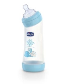 CHICCO BIBERON WELL BEING ANGOLATO IN POLIPROPILENE BOY DA 250 ML NORMAL SILICONE