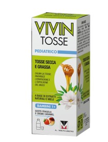 VIVIN TOSSE PEDIATRICO SCIROPPO PER TOSSE SECCA E GRASSA GUSTO FRAGOLA E CREME CARAMEL 150 ML