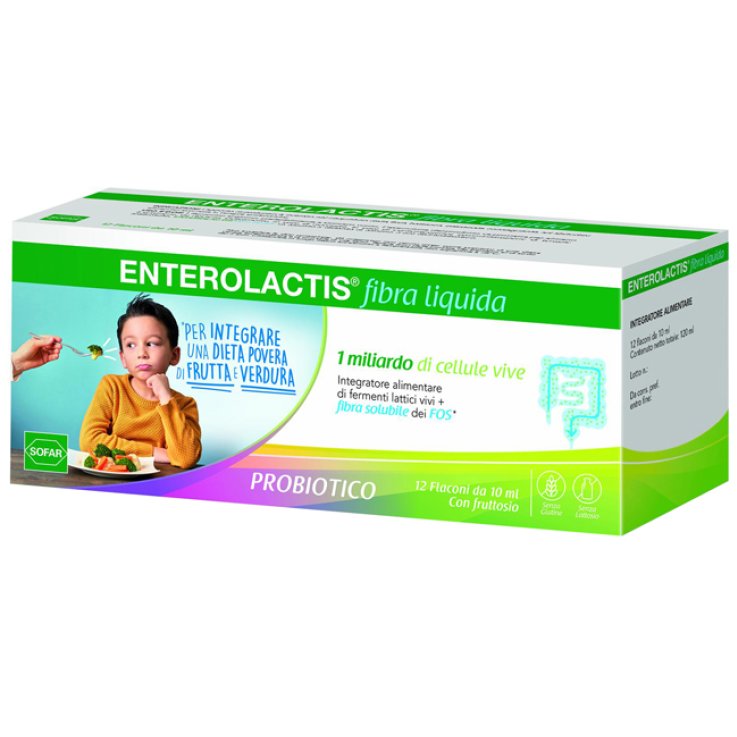 ENTEROLACTIS FIBRA LIQUIDA 12 FLACONCINI DA 10 ML ENTEROLACTIS FIBRA LIQUIDA 12 FLACONCINI DA 10 ML
