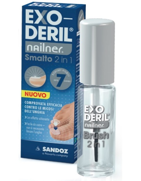 EXODERIL NAILNER TRATTA & COLORA KIT EXODERIL NAILNER SMALTO2 IN 1 E NAILNER SMALTO PER UNGHIE TRASPIRANTE