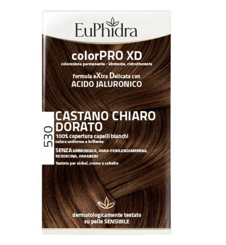 EUPHIDRA COLORPRO XD 530 CASTANO CHIARO DORATO GEL COLORANTECAPELLI IN FLACONE + ATTIVANTE + BALSAMO + GUANTI EUPHIDRA COLORPRO XD 530 CASTANO CHIARO DORATO GEL COLORANTECAPELLI IN FLACONE + ATTIVANTE + BALSAMO + GUANTI