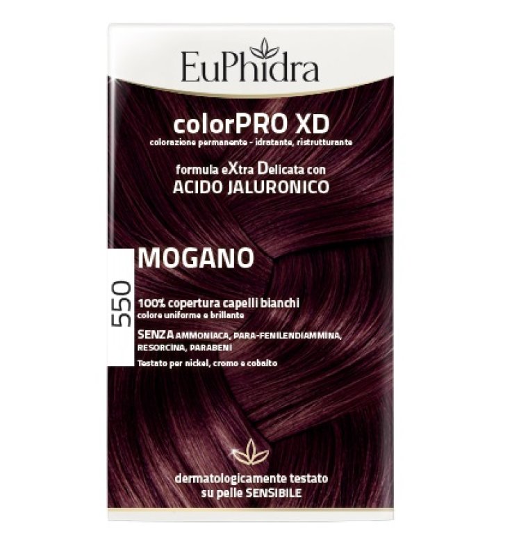 EUPHIDRA COLORPRO XD 550 MOGANO GEL COLORANTE CAPELLI IN FLACONE + ATTIVANTE + BALSAMO + GUANTI EUPHIDRA COLORPRO XD 550 MOGANO GEL COLORANTE CAPELLI IN FLACONE + ATTIVANTE + BALSAMO + GUANTI