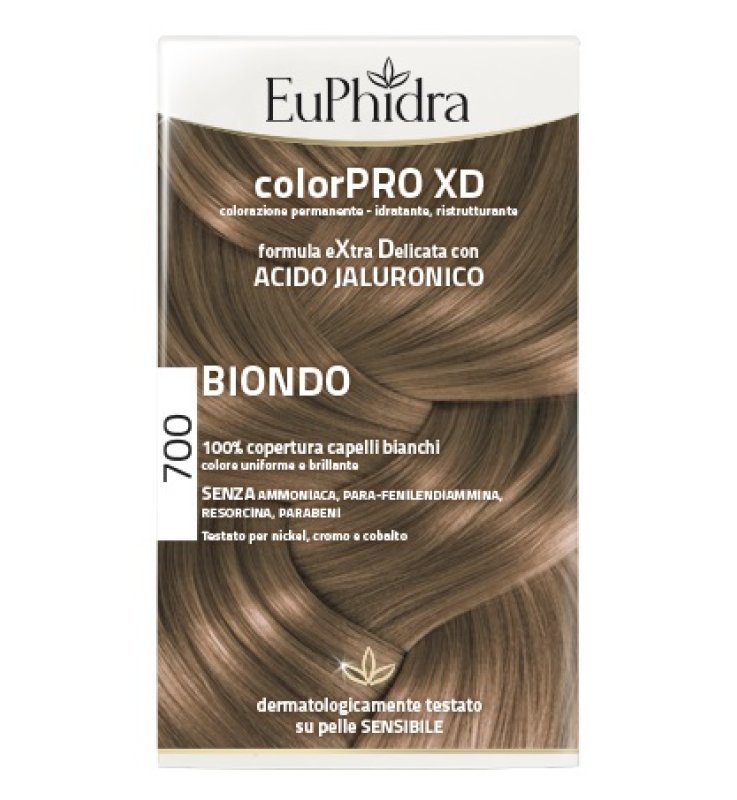 EUPHIDRA COLORPRO XD 700 BIONDO GEL COLORANTE CAPELLI IN FLACONE + ATTIVANTE + BALSAMO + GUANTI