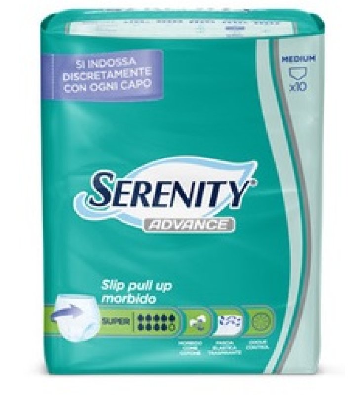 SERENITY PULL UP ADVANCE SUPER TAGLIA M 10 PEZZI