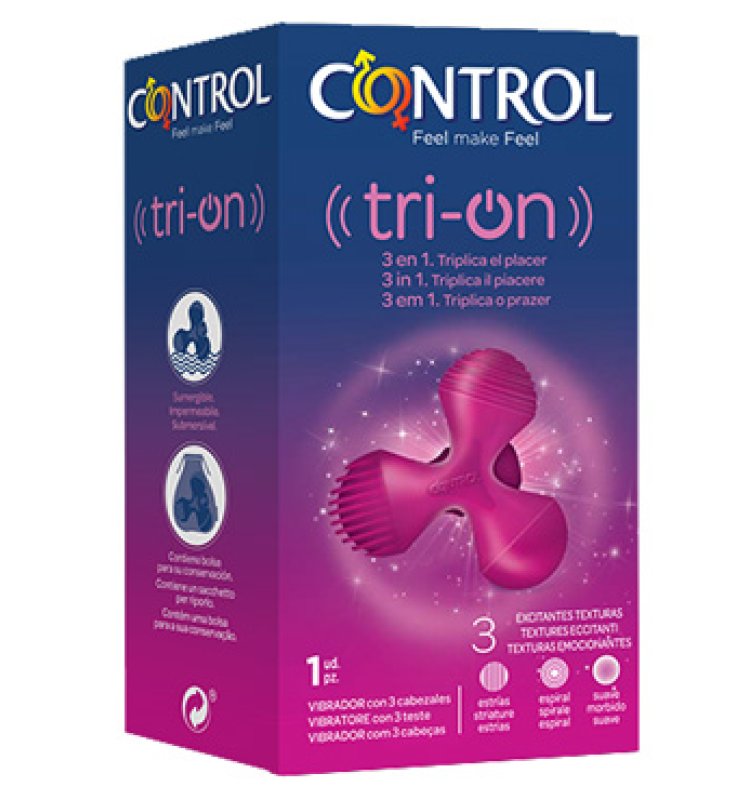 CONTROL TRI-ON VIBRATORE 3 IN 1 1 PEZZO CONTROL TRI-ON VIBRATORE 3 IN 1 1 PEZZO