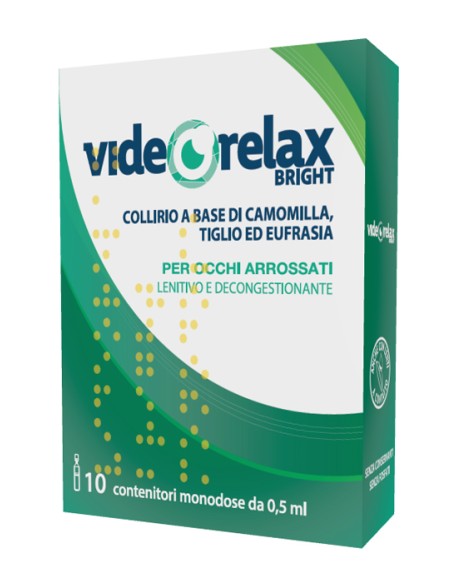 COLLIRIO LENITIVO DECONGESTIONANTE VIDEORELAX BRIGHT MONODOSE 0,5 ML 10 PEZZI