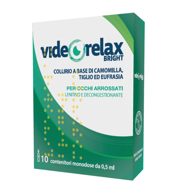 COLLIRIO LENITIVO DECONGESTIONANTE VIDEORELAX BRIGHT MONODOSE 0,5 ML 10 PEZZI