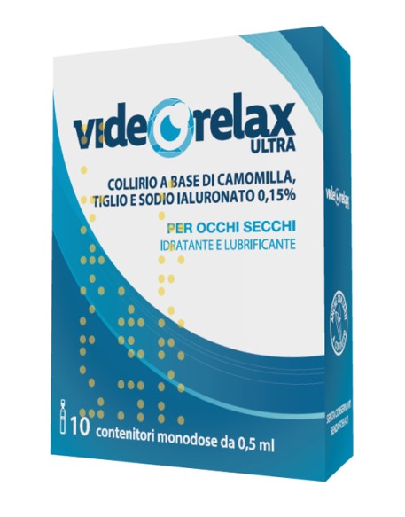 COLLIRIO IDRATANTE E LUBRIFICANTE VIDEORELAX ULTRA MONODOSE0,5 ML 10 PEZZI