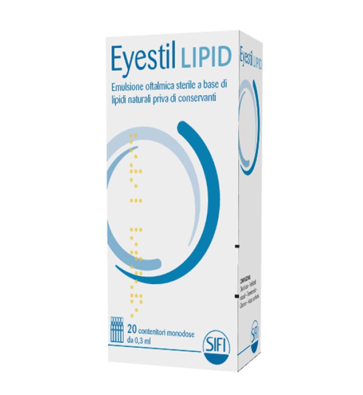 EYESTIL LIPID EMULSIONE OFTALMICA STERILE A BASE DI LIPIDI NATURALI 20 CONTENITORI MONODOSE 0,3 ML