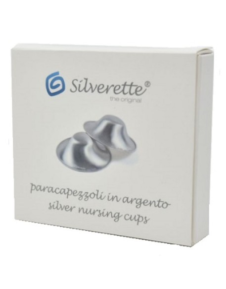 SILVERETTE MINI COPPETTE PROTEZIONE CAPEZZOLI IN ARGENTO 2 PEZZI