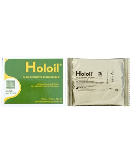 HOLOIL GARZE 10X10X10P(IPERIC/OL