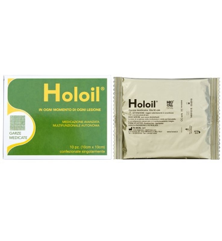 HOLOIL GARZE 10X10X10P(IPERIC/OL