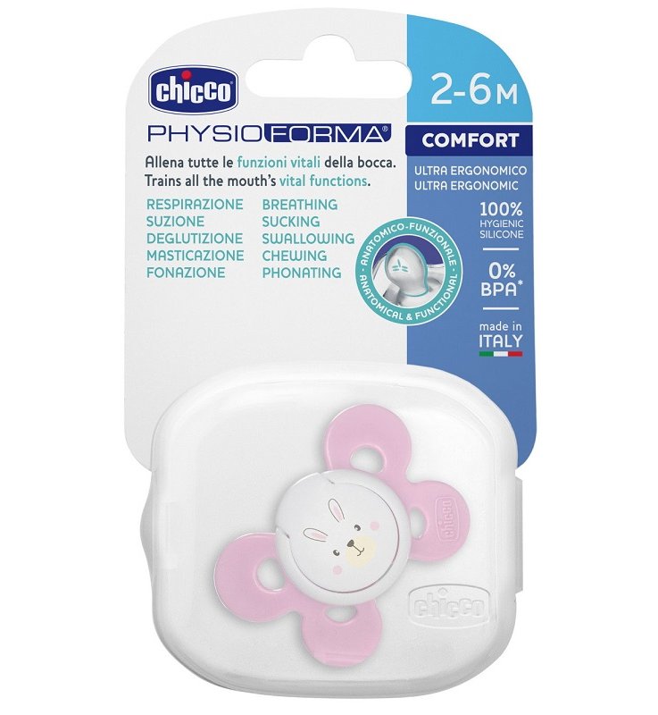 CHICCO SUCCHIETTO COMFORT GIRL IN SILICONE 0-6 MESI 1 PEZZO