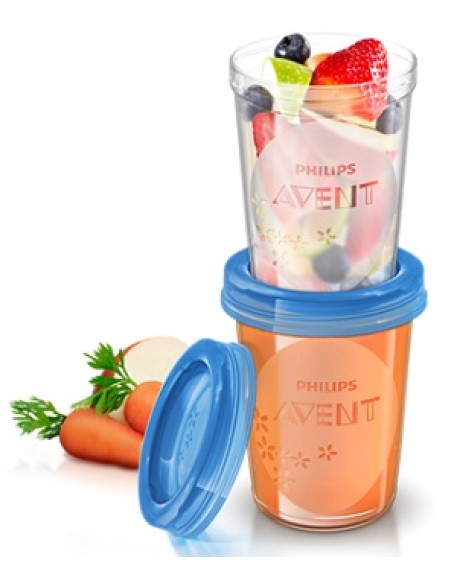 AVENT VASETTI VIA COPERCHIO 240 ML 5 PEZZI