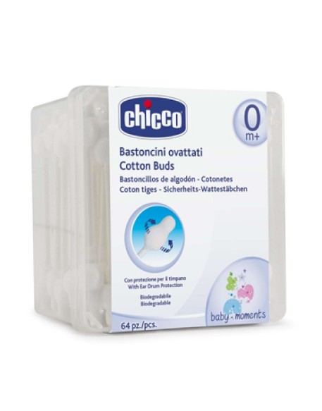 CHICCO SICUR NET BASTONCINI OVATTATI 64 PEZZI