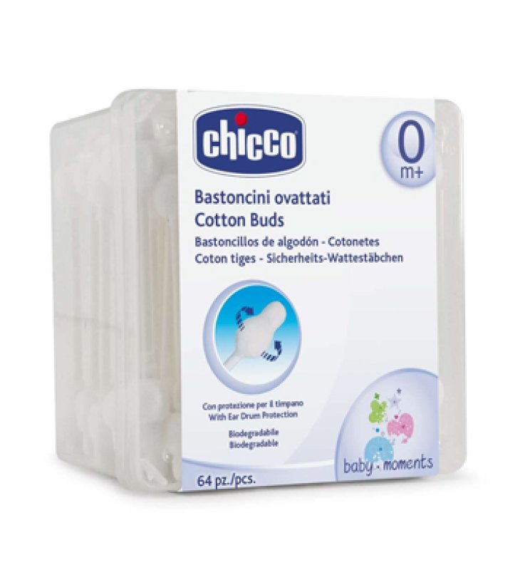 CHICCO SICUR NET BASTONCINI OVATTATI 64 PEZZI