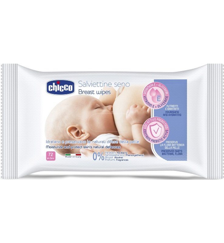CHICCO SALVIETTE DETERGENTI PER IL SENO 72 PEZZI