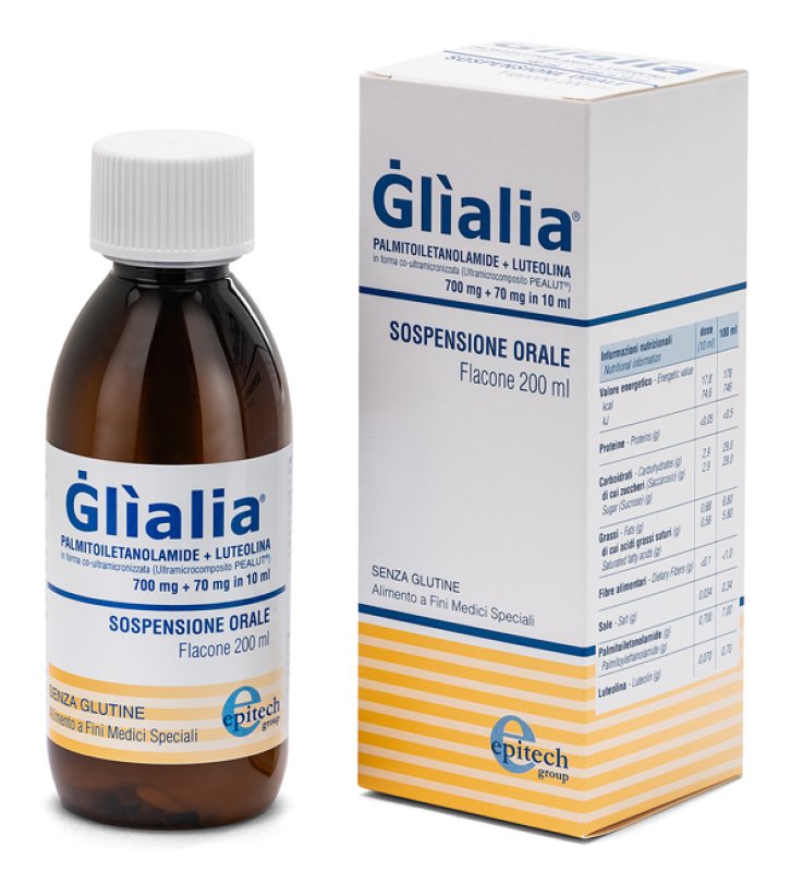GLIALIA SOSPENSIONE ORALE 700 MG + 70 MG 200 ML