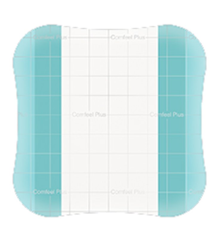 MEDICAZIONE SPECIALE ATTIVA TRASPARENTE CON IDROCOLLOIDE COMFEEL PLUS 10X10 CM 10 PEZZI