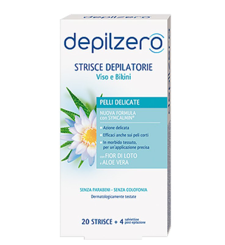 DEPILZERO STRISCE VISO E BIKINI 20 PEZZI