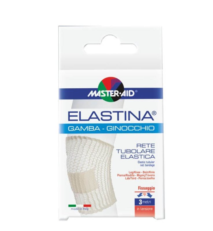 RETE TUBOLARE ELASTICA IPOALLERGENICA MASTER-AID ELASTINA GAMBA/GINOCCHIO 3 MT IN TENSIONE CALIBRO 5 CM