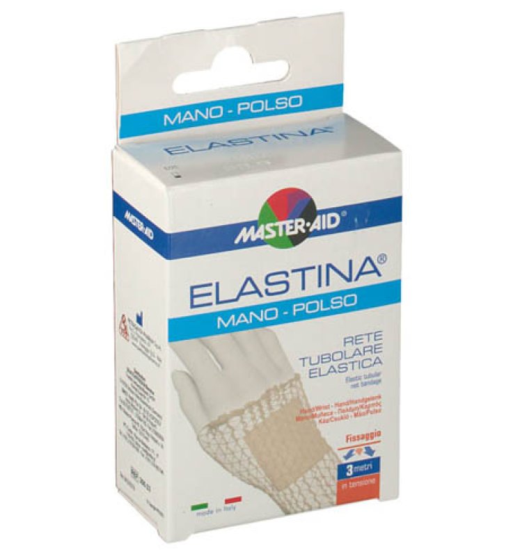 RETE TUBOLARE ELASTICA IPOALLERGENICA MASTER-AID ELASTINA MANO/POLSO 3 MT IN TENSIONE CALIBRO 3 CM