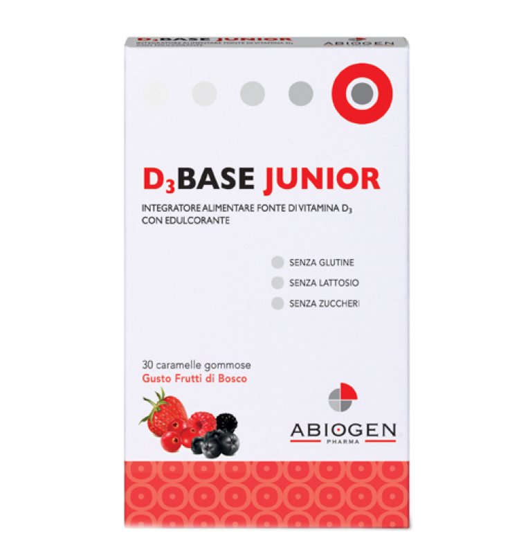 D3BASE JUNIOR 30 CARAMELLE GOMMOSE FRUTTI DI BOSCO