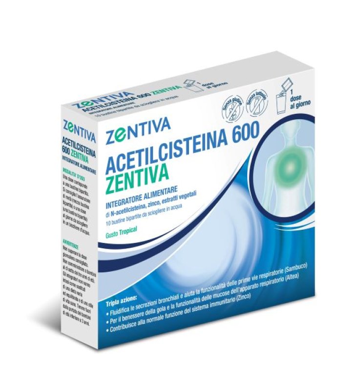 ACETILCISTEINA ZENT 600 10BUST ACETILCISTEINA ZENT 600 10BUST