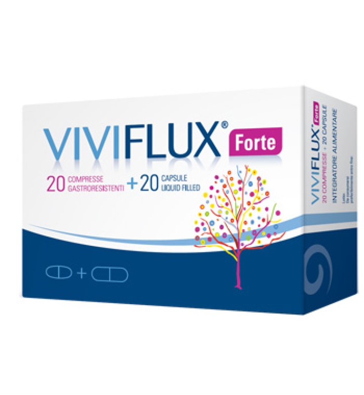 VIVIFLUX FORTE 20 COMPRESSE GASTRORESISTENTI + 20 CAPSULE LIQUID FILLER