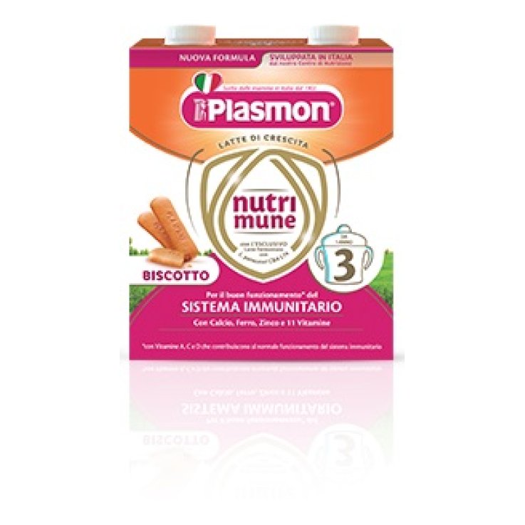 PLASMON NUTRIMUNE STAGE 3 BISCOTTO LIQUIDO 2 X 500 ML PLASMON NUTRIMUNE STAGE 3 BISCOTTO LIQUIDO 2 X 500 ML