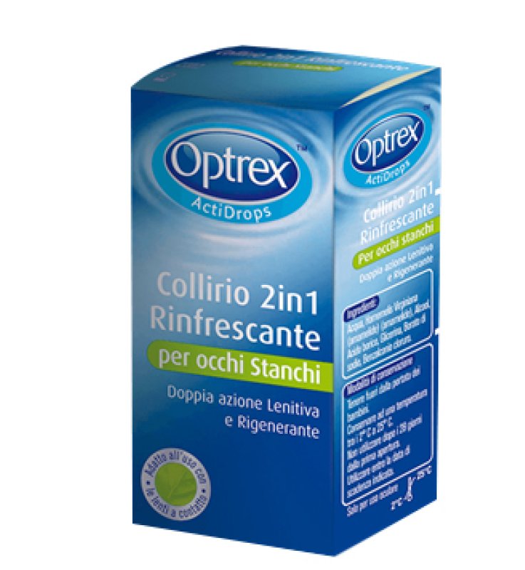GOCCE OCULARI OPTREX ACTIDROPS 2IN1 RINFRESCANTE OCCHI STANCHI 1 PEZZO