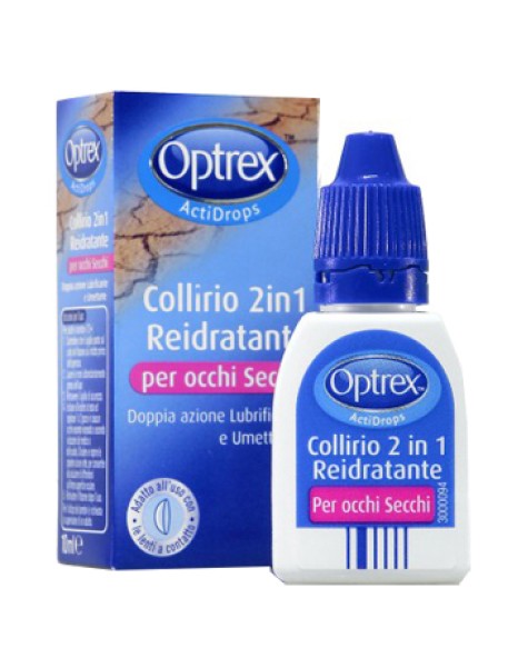 GOCCE OCULARI OPTREX ACTIDROPS 2IN1 REIDRATANTE OCCHI STANCHI 1 PEZZO