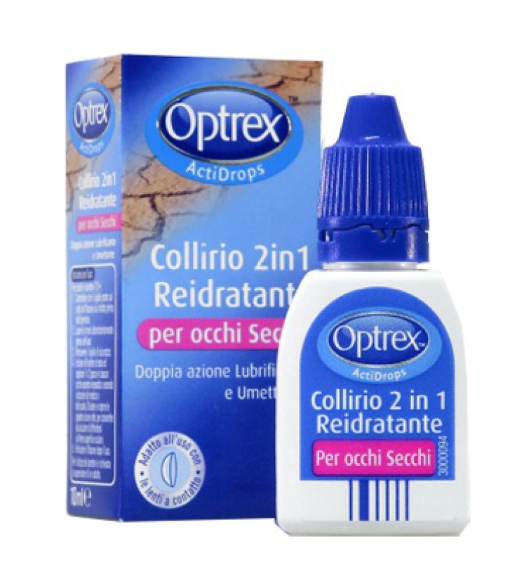 GOCCE OCULARI OPTREX ACTIDROPS 2IN1 REIDRATANTE OCCHI STANCHI 1 PEZZO